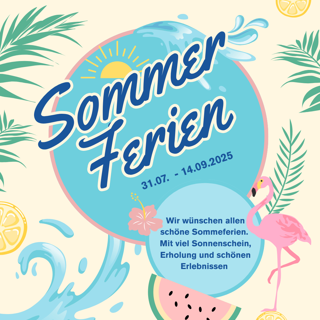 Sommerferien Plakat 2025
